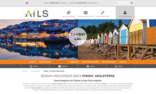 AILS, départ à Torbay