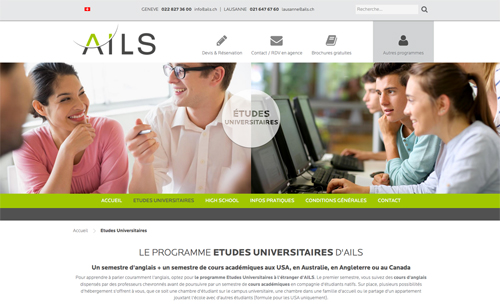Ails, programme université long terme