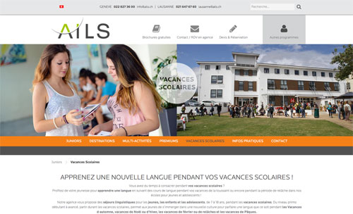 Séjour linguistique pour enfants et adolescents avec AILS