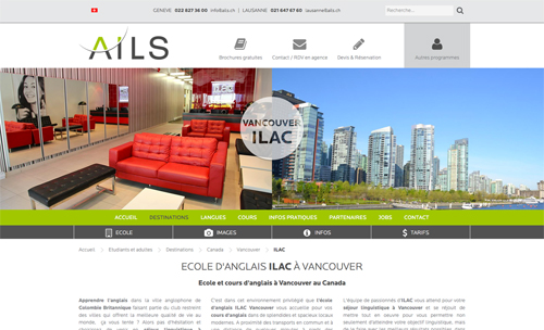Ails, Ecole ILAC à Vancouver, Canada
