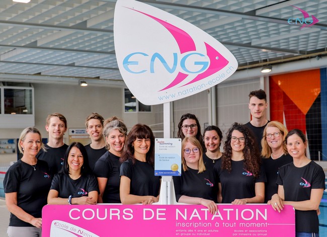 L'équipe de l'Ecole de Natation de Genève