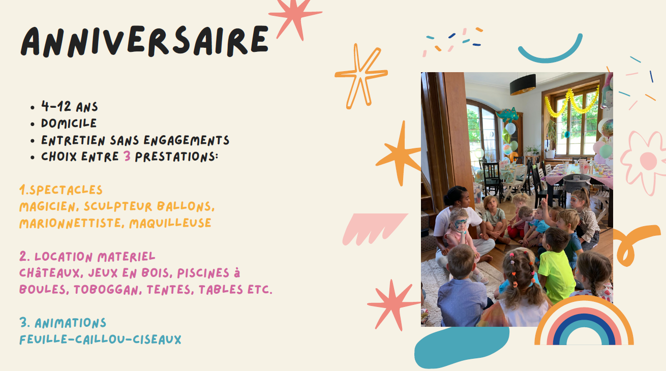 Fêtes et animations pour enfants et adultes